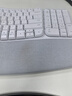 罗技（Logitech）Wave Combo 无线人体工学键鼠套装 垂直鼠标 无线蓝牙鼠标 办公键盘 无线键盘 蓝牙键盘 白色 实拍图