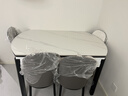 晨巢 岩板餐桌 实木餐桌椅组合现代简约可伸缩折叠吃饭桌子餐厅家具 黑白框架亮光雪山白-111皮椅 1.35米一桌六椅-12MM岩板厚度 实拍图
