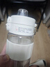 京东京造双饮口运动水壶tritan随行杯加厚防摔户外便携塑料水杯白830ml 实拍图