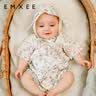 嫚熙（EMXEE）果果衣婴儿连体衣春夏薄款纱罗短袖和尚服新生儿哈衣宝宝衣服新款 爱丽丝森林【短袖-不含头饰 】 73cm 实拍图