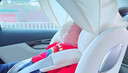 京东京造儿童安全座椅汽车0-6-12岁婴儿宝宝i-Safe双通风商务舱2.0奶油白 实拍图