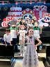 兜兜王国女童富家千金感裙子夏季2026新款小香风女孩公主裙大童蛋糕裙套装 套装【灰色短袖+蛋糕裙】 150 实拍图