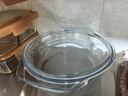 格娜斯双耳透明耐热玻璃碗大号带盖微波炉专用碗汤碗面碗沙拉碗餐具1.5L 实拍图