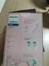 飞利浦（PHILIPS）声波电动牙刷钻石3系 5倍洁齿5种模式 刷头*2【亮白+洁净】生日礼物 送男生女友HX5181/01  白 实拍图