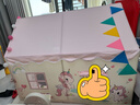 小斑鸠（little dove） 儿童帐篷室内游戏屋 大号男女孩公主房城堡玩具屋六一儿童节礼物 【加长165cm】实木 粉(含棉垫+凉席)送灯旗云 实拍图