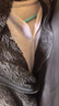 德玛纳【胖瘦穿0压】春季松弛女人味V字领长袖舒适藏肉休闲女式t恤 实拍图