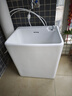MYRTO阳台拖把池 陶瓷拖布池 洗地墩布水池槽卫生间落地式家用拖把盆 40x32x41cm 实拍图