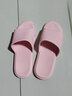 惠夫人家居浴室洗澡防滑拖鞋居家室内塑料地板夏天情侣凉拖鞋软底男女 条纹 / 粉色 39 -40-41码 建议39-40码穿 实拍图