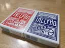 BICYCLE美国自行车德州斗地主花切魔术专用练习表演扑克牌 Tally-HO圆背（红色） 无规格 实拍图