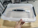 SPACEXPERT 衣物收纳箱塑料整理箱车载储物箱12L透明 1个装 带提手 实拍图