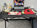 奥伦福特  电脑桌台式家用电竞游戏桌办公书桌简约书房写字桌子 碳纤维纹路单桌-120*60 升级款电竞桌 实拍图