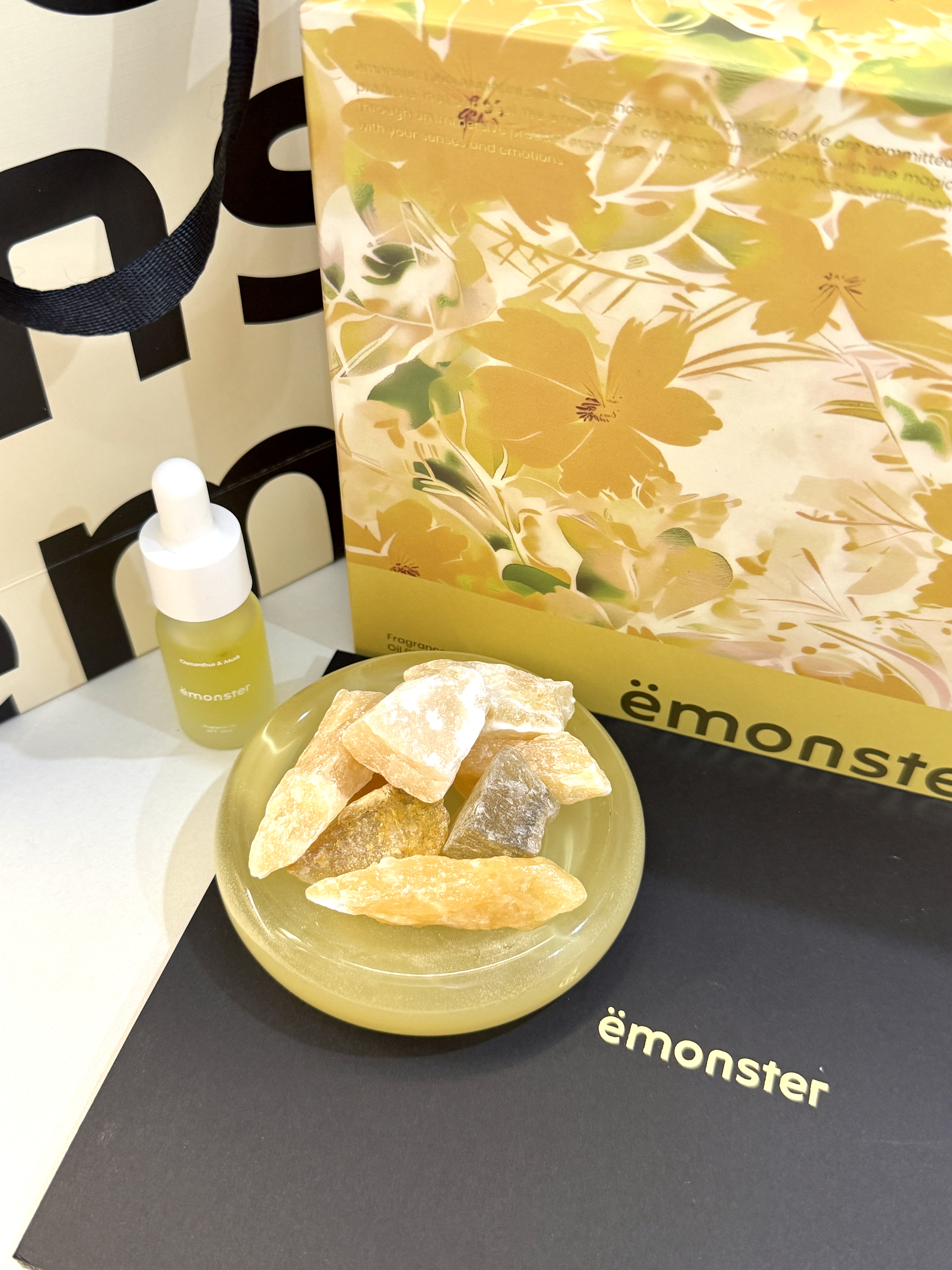 EMONSTER自我和解扩香石香薰无火精油熏香氛家用摆件生日伴手婚礼物盒160g 实拍图