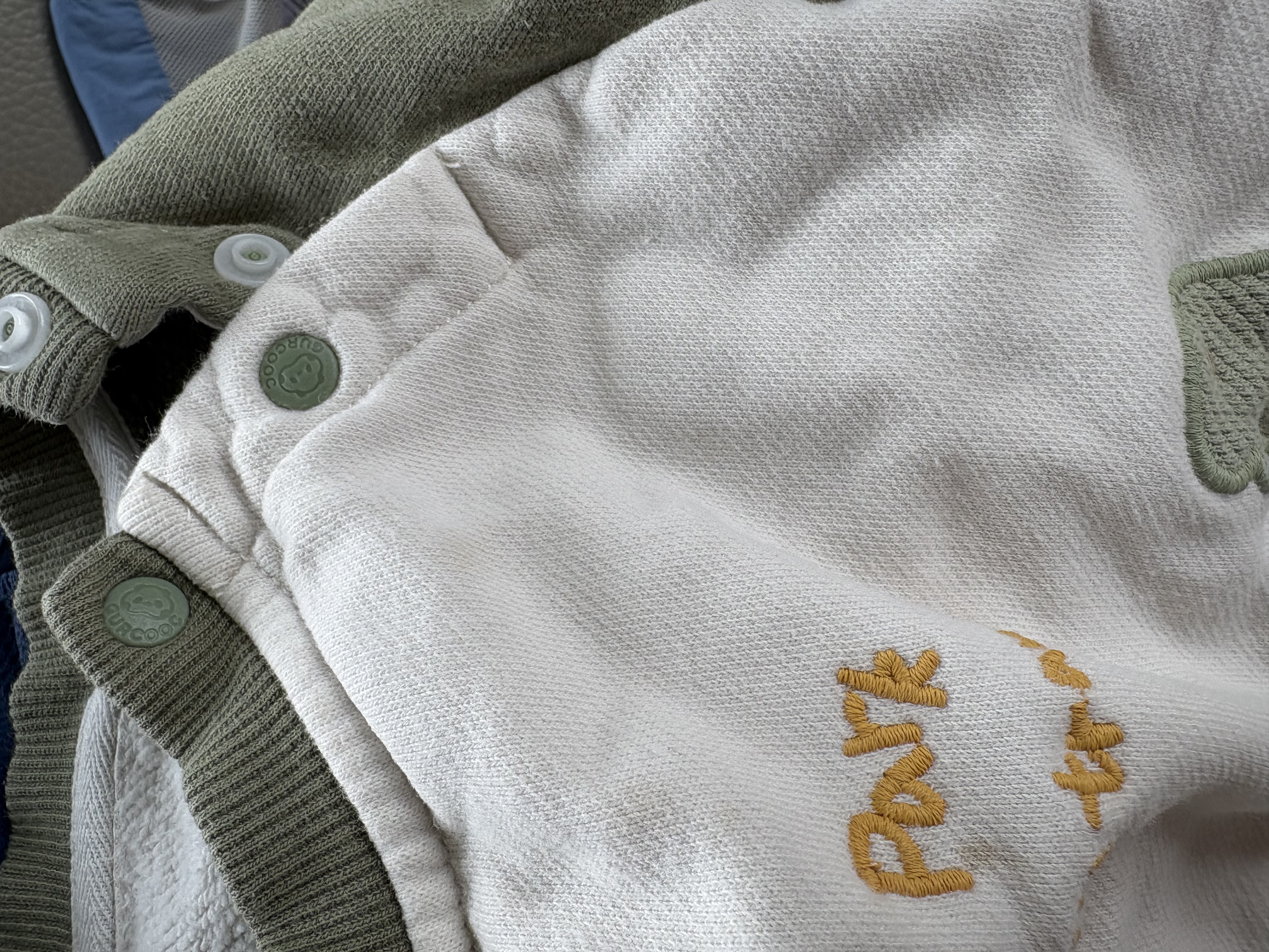 乖奇熊婴儿童纯棉抓绒卫衣两件套装春秋季宝宝外出服洋气上衣服裤子春装 实拍图