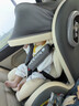 Heekin德国 儿童安全座椅汽车用0-4-12岁婴儿宝宝360度旋转ISOFIX硬接口 尊享灰(遮阳棚+上拉带+侧保护) 实拍图