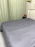 La Torretta床单单件 100支抗菌长绒棉纯色贡缎全棉床单床罩 高级灰245*250cm 实拍图