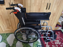鱼跃 (yuwell)手动轮椅车H062折叠老人轻便免充气铝合金旅行手推代步 实拍图