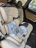 贝倍适（BAYBETSS）儿童安全座椅汽车用0-4-12岁宝宝360度旋转婴儿车载坐椅ISOFIX 米灰色【遮阳棚+上拉带+侧保护】 实拍图