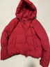雪中飞新款女士短款羽绒服潮流休闲风小个子加长外套舒适温暖 大红色|1218 M 160 实拍图