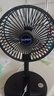 电风扇伸缩折叠小风扇宿舍家用静音充电型办公台式USB桌面宿舍大风力夏台面落地两用折叠电风扇 直插款 颜色随机 无档位开关1个装 实拍图