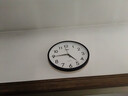 康巴丝（Compas）挂钟客厅 简约静音客厅石英钟表挂墙时钟 c2866 黑色 30.5cm直径 实拍图