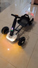 可优萌六一儿童礼物卡丁车四轮3-10岁男孩电动车可折叠遥控玩具车可坐人 骑士白加长款【双驱12v+遥控】 炫酷升级卡丁车六一儿童节礼物 实拍图