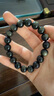 石玥珠宝精品10mm金沙天然黑曜石手串本命年转运珠佛珠水晶手链男女士款 实拍图