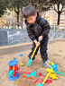 妙贝乐儿童沙滩玩具宝宝海边玩沙挖沙铲子水桶沙漏挖土工具套装沙池推车 实拍图