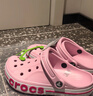 卡骆驰（CROCS）贝雅卡骆班洞洞鞋轻便耐磨一脚蹬休闲鞋女鞋时尚沙滩鞋|205089 芭蕾粉/糖果粉-6TG 36 /37(220mm) 实拍图