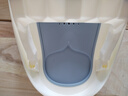 十月结晶婴儿洗澡盆新生儿大号可折叠宝宝无线数显浴盆+浴架雾霾蓝 实拍图