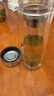 富光玻璃杯双层 带茶隔大容量隔热茶杯高档商务泡茶车载水杯透明杯子 实拍图