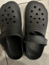 名创优品（MINISO）洞洞鞋男女夏季外穿沙滩凉鞋防滑厚底踩屎感包头凉拖鞋黑色40-41 实拍图