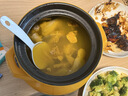 康特耐砂锅电磁炉专用煲汤炖沙锅陶瓷耐高温燃气灶通用熬煎中药滋生锅 3-5人 黄色 能炖切块的鸡】 3.8L 实拍图