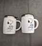 史努比（SNOOPY）保温杯 带手柄不锈钢办公保温杯水杯可爱杯子情侣杯420ML 白色 实拍图