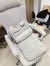 锦汐 电脑椅家用办公椅子靠背人体工学椅学习转椅老板座椅游戏电竞椅 【焕新-满配】白灰-170°逍遥后仰+乳胶+4级气杆+脚踏 实拍图