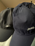 JEEP男款帽子夏季大头围棒球帽青年男遮阳透气鸭舌帽显脸小加大深加宽 深灰色【半网孔透气 凉感防晒】 L 加大款 实拍图