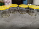 网红咸菜碗玻璃密封罐加厚酱菜盒冰箱保鲜罐小菜泡菜罐分装盒 四只混搭装 4个 180ml 实拍图