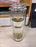 希诺双层玻璃杯男家用商务办公泡茶杯子过滤车载水杯XN-9301 265mL 实拍图