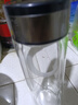 【京东物流配送】高硼硅双层玻璃杯大容量泡茶杯水杯子茶水分离杯 【双层加厚】茶杯350ml1只 实拍图