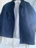 优衣库女装休闲拉链短茄克/外套巴恩风翻领时尚夹克479208 69 藏青色(深牛仔色) S /155/80A 实拍图