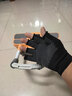 【已售10万 】手套骑行骑自行车半指防滑快递外卖钓鱼男女可触屏 漏五指手套3双【黑色】 均码 实拍图