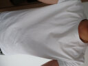 元本 新疆棉纯色短袖t恤 夏修身打底衫休闲半袖潮流圆领白色体恤 白色圆领 L 180/100A 实拍图
