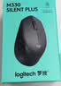 罗技（Logitech）M330 静音鼠标 无线鼠标 办公鼠标 右手鼠标 带无线微型接收器 黑色 实拍图