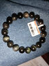 石玥珠宝精品10mm彩虹眼黑曜石手串本命年转运珠水晶手链男女士款礼物 实拍图