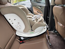 好孩子（gb）安全舱1号S婴儿8系高速儿童360旋转汽车安全座椅0-7岁 奶昔白 实拍图