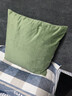 京东京造棉花糖抱枕 超柔棉棉绒沙发床头客厅办公室腰靠枕垫苔藓绿45x45cm 实拍图