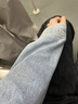 茵曼（INMAN）复古翻领宽松休闲牛仔短外套春秋季女百搭小个子上衣 牛仔蓝 M 实拍图