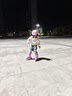 迪士尼轮滑鞋儿童溜冰鞋男女童初学可调节专业旱冰滑冰鞋冰雪送礼物 实拍图