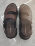 红蜻蜓凉鞋男鞋轻便拖鞋夏季牛皮沙滩鞋露趾透气两穿WTT22118J棕色42 实拍图
