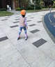 迪卡侬儿童初学者可调安全舒适护具三件套粉紫体育课必备4265924 实拍图