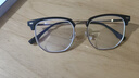 蔡司（ZEISS）镜片近视眼镜框男半框防蓝光辐射可配带散光度数眼睛女钛合金镜架 升级钛材 黑金 眼镜框 实拍图